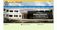 Desktop Screenshot of beharasubhakarpolytechnic.com