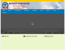 Tablet Screenshot of beharasubhakarpolytechnic.com